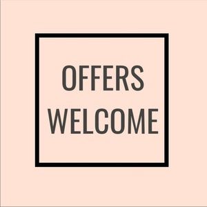 Reasonable offers are welcome!